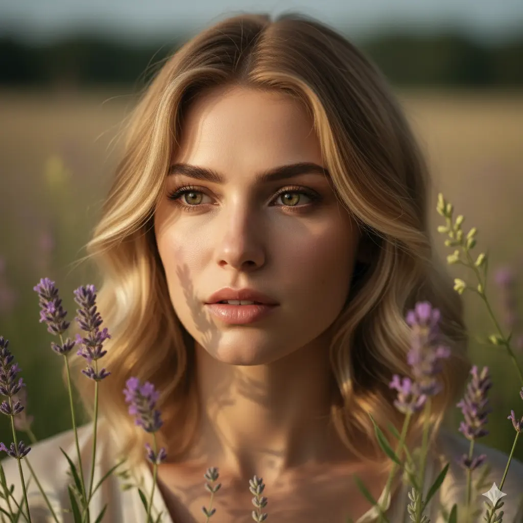 Floral Beauty - AI prompt in category Cinematic Portrait