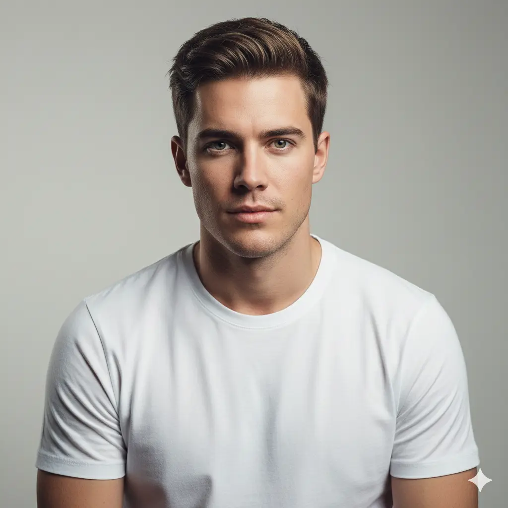 Hyper-Realistic Studio Portrait - AI prompt in category Hyperrealistic Portrait